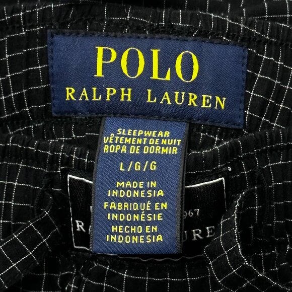 Polo Ralph Lauren Matching Grid Pattern Pajama Set - Picture 9 of 13